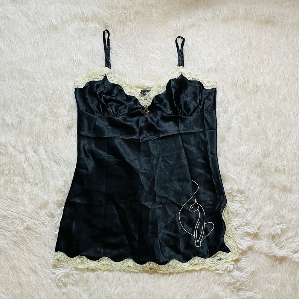 Y2K Babyphat Satin Lace Nightie Slip Dress
